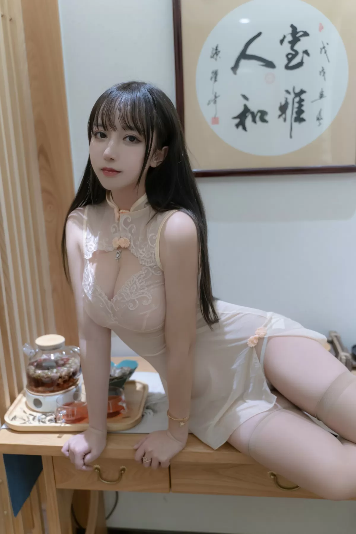 过期米线线喵 – 水下旗袍