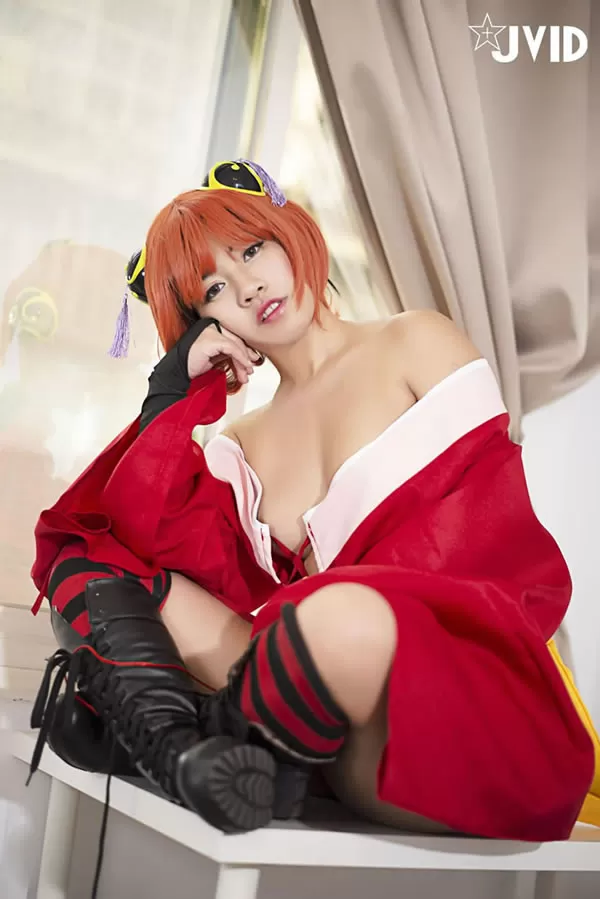 JVID写真神乐完美COS银魂无圣光套图2-14P