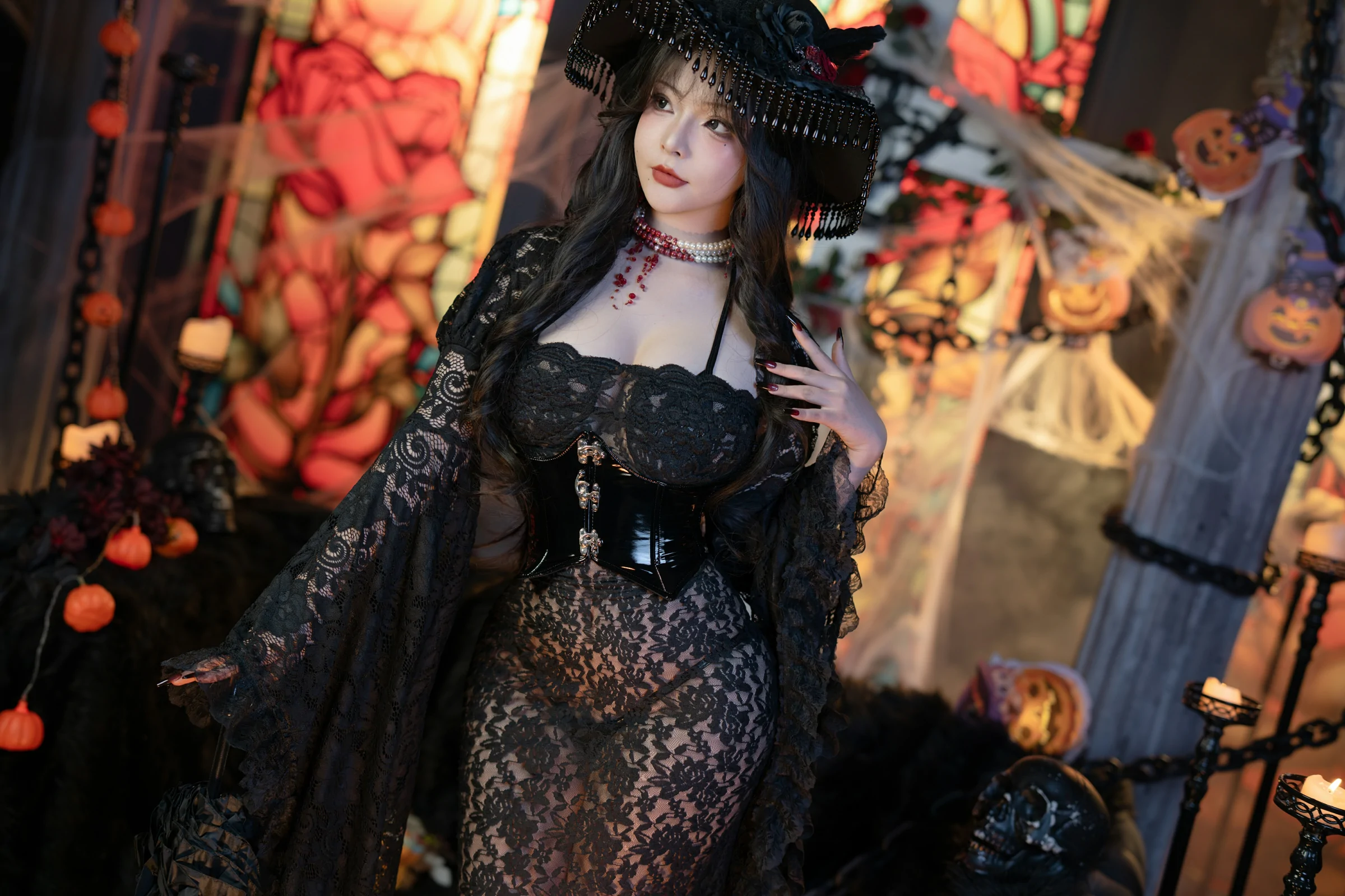 「yuuhui玉汇」万圣节特辑 – 魔女狂欢夜-4P