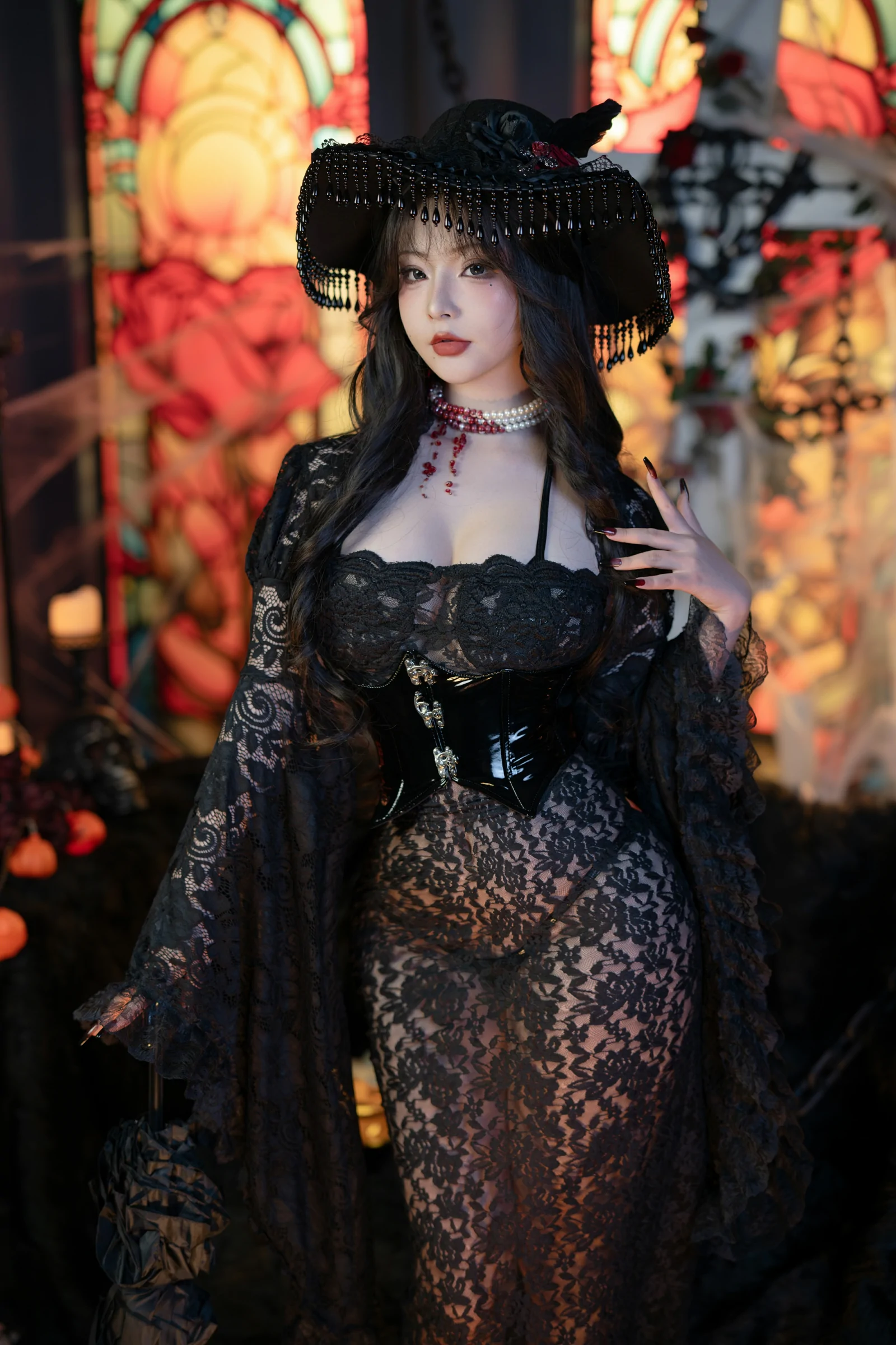 「yuuhui玉汇」万圣节特辑 – 魔女狂欢夜-5P