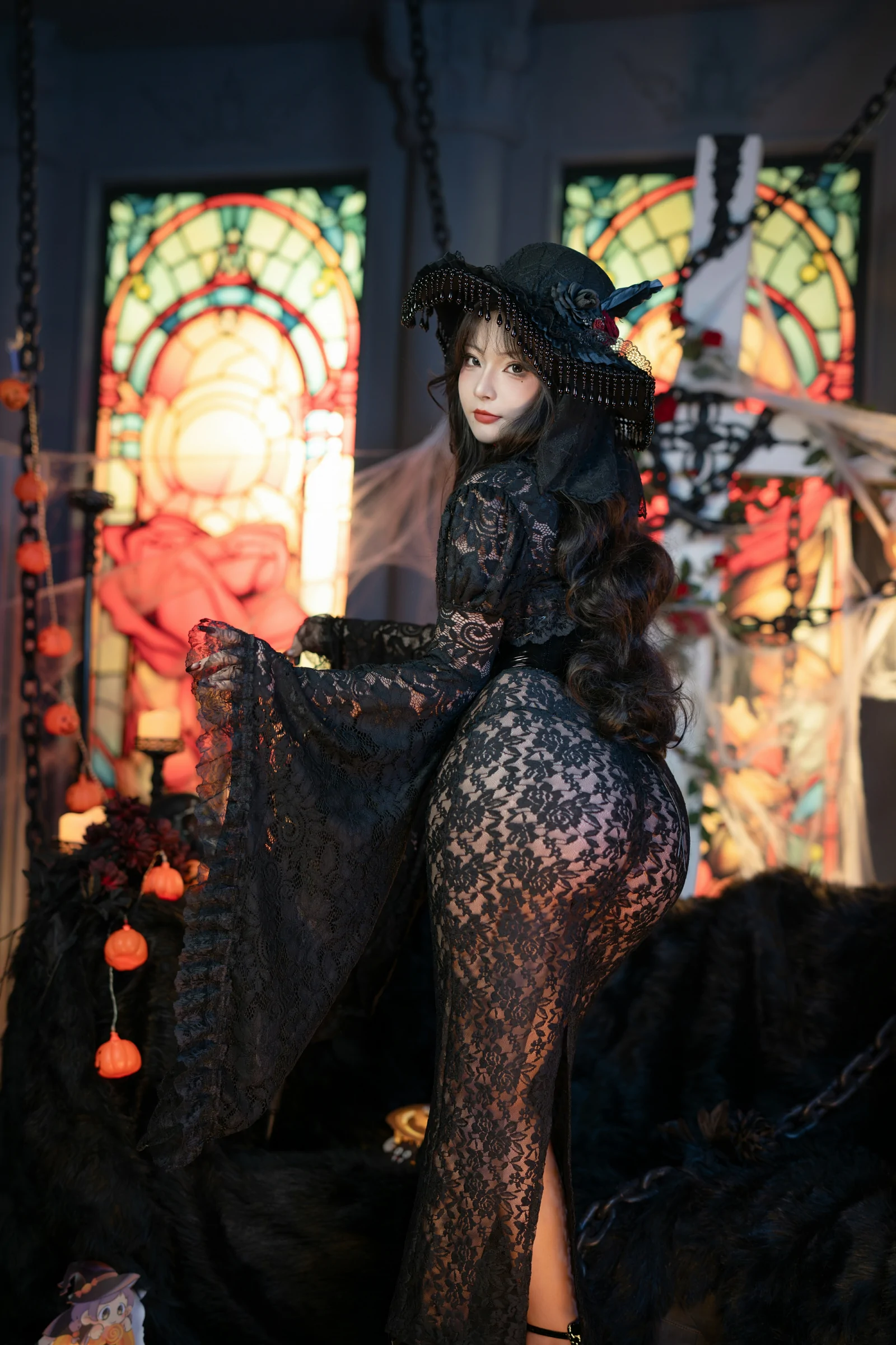 「yuuhui玉汇」万圣节特辑 – 魔女狂欢夜-6P