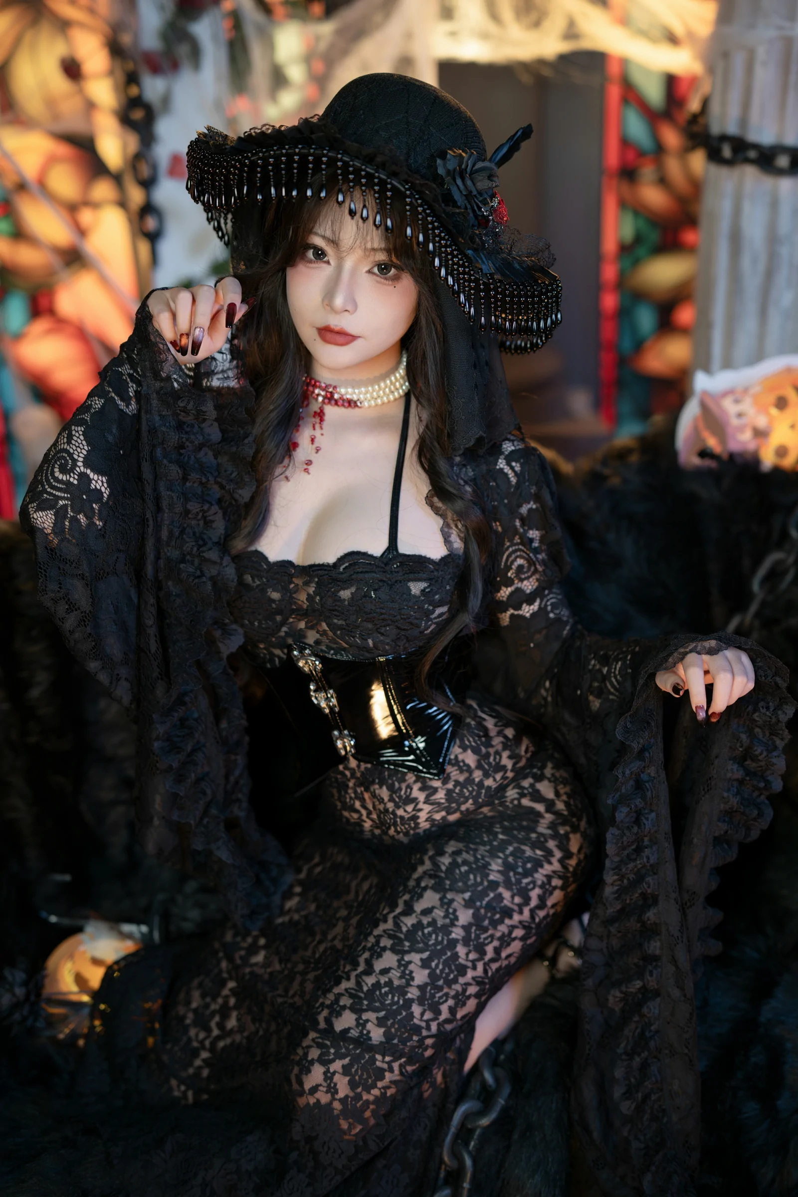 「yuuhui玉汇」万圣节特辑 – 魔女狂欢夜-9P