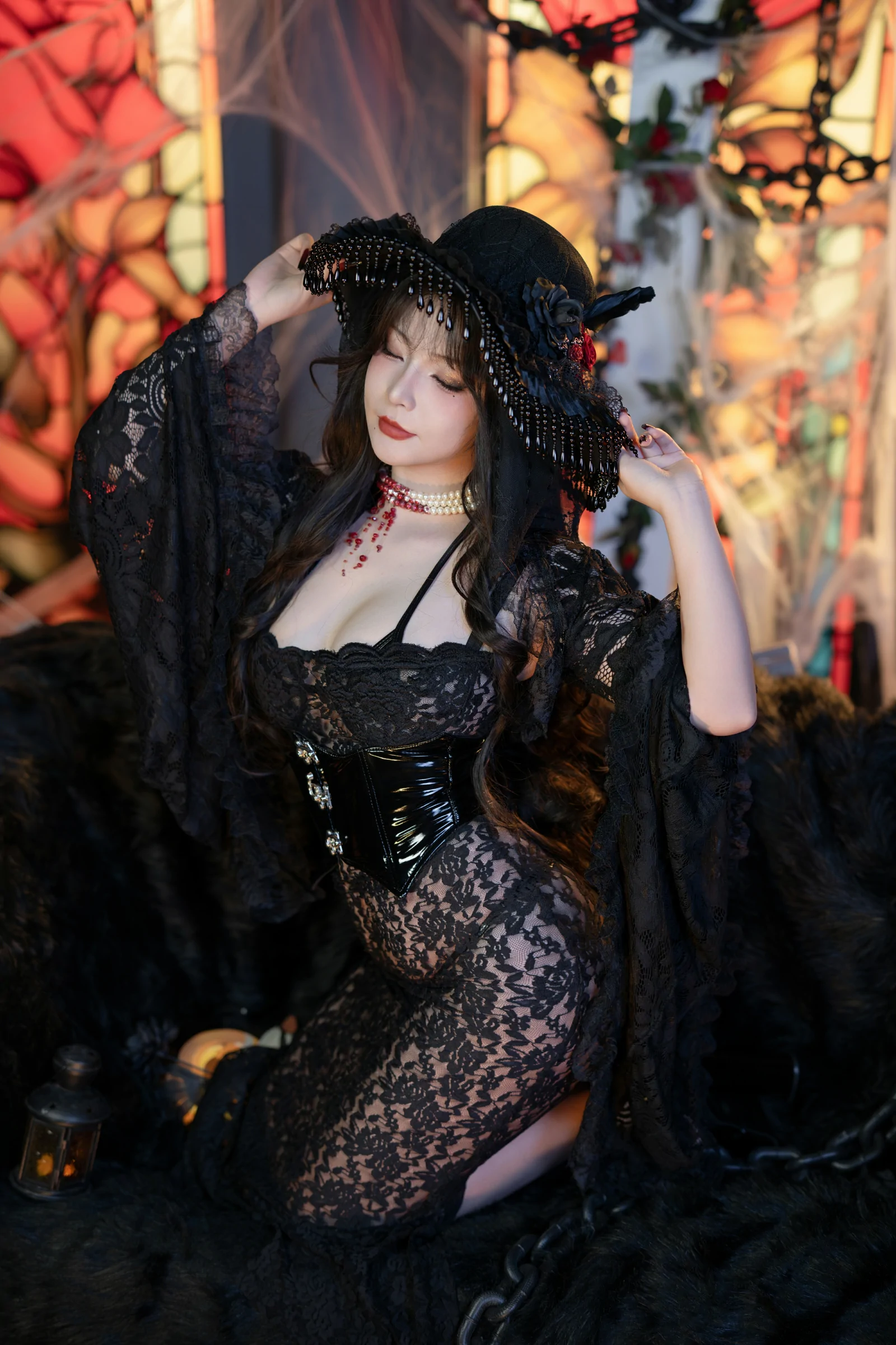 「yuuhui玉汇」万圣节特辑 – 魔女狂欢夜-14P