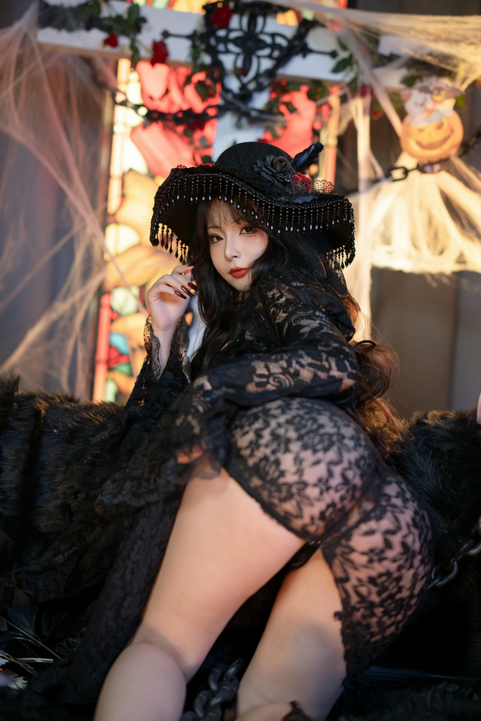 「yuuhui玉汇」万圣节特辑 – 魔女狂欢夜-17P